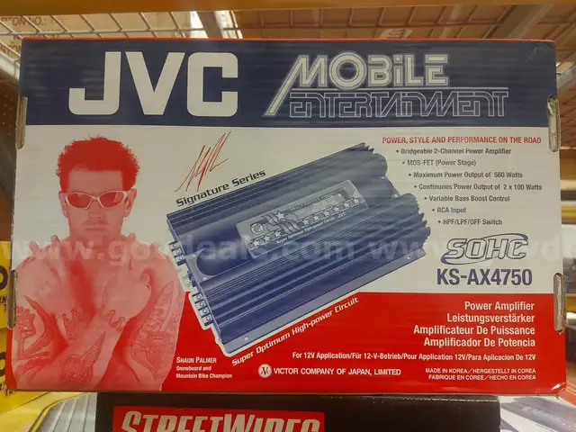 JVC KS-AX4750 Car Amplifier 2 channel