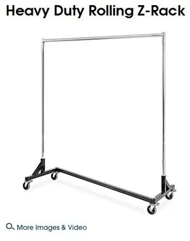 Garment Racks - Rolling Z- Racks (4)