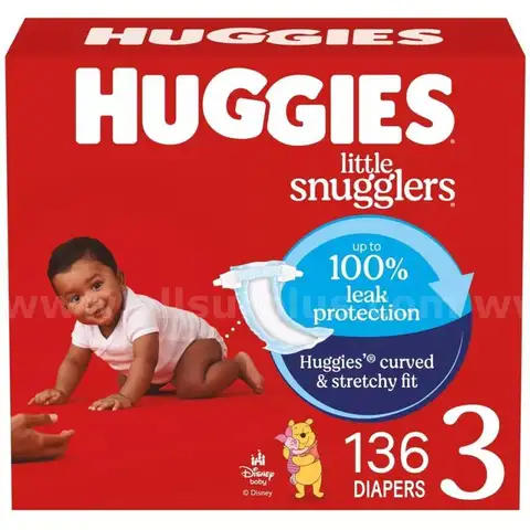 Huggies Size 3 Diapers Little Snugglers Baby Diapers Size