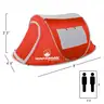 Pop-up Tent 2 Person Water Resistant Barrel Style Tent