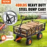VEVOR 400lbs Steel Garden Dump Cart Heavy Duty Garden