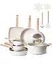 VEVOR 19 Piece Pots and Pans Set Nonstick, Granite Cookware