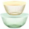 Pyrex Colors Tinted 6-PC Full Set Small/Medium/Large Glass