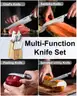 Cook N Home Kitchen Knife Set with Bamboo Storage Block