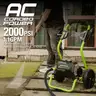 Greenworks 2000 PSI (13 Amp) Electric Pressure Washer (Wheels For Transport / 20 FT Hose / 35 FT Power Cord)