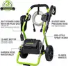 Greenworks 2000 PSI (13 Amp) Electric Pressure Washer (Wheels For Transport / 20 FT Hose / 35 FT Power Cord)