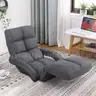 Floor Chair with ArmrestFoldable Floor Sofa 42-Position