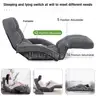 Floor Chair with ArmrestFoldable Floor Sofa 42-Position
