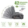 Floor Chair with ArmrestFoldable Floor Sofa 42-Position
