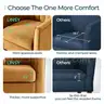 LINSY Accent Chair with Ottoman Modern Barrel Chair Small