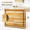 Yes4All Durable Teak Cutting Boards for Kitchen16.5&#x27;&#x27;L x