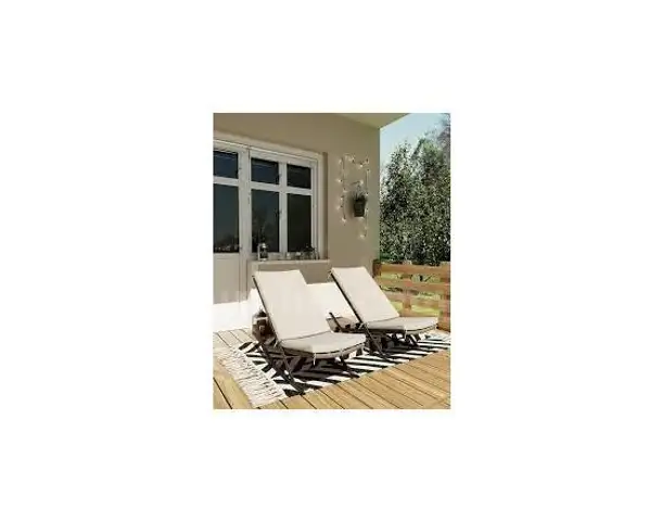 GarveeLife Outdoor Rocking Lounge Chair Set of 2 Patio