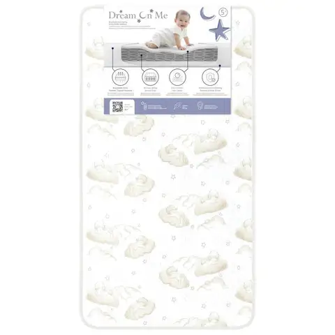 Dream On Me Twilight 5, 2-in-1 Breathable Spring Coil Crib Mattress