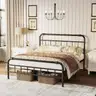 ZIYOO Metal Queen Size Bed Frame with Headboard and