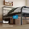 ZIYOO Metal Queen Size Bed Frame with Headboard and