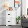 Yaheetech Large Bathroom Floor Cabinet with 4 Dawers