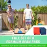 GoSports Classic Cornhole Set, 8 Bean Bags Travel Case and Game Rules