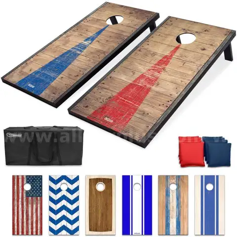 GoSports Classic Cornhole Set, 8 Bean Bags Travel Case and Game Rules