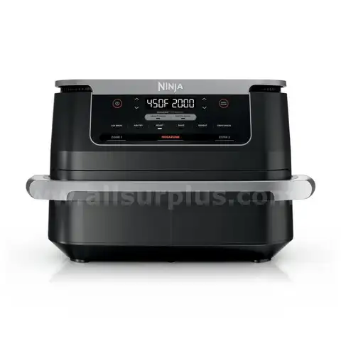Ninja Foodi 6-in-1 FlexBasket Air Fryer with 7-QT MegaZone &#x26; Basket Divider for Large Proteins &#x26; Full Meals