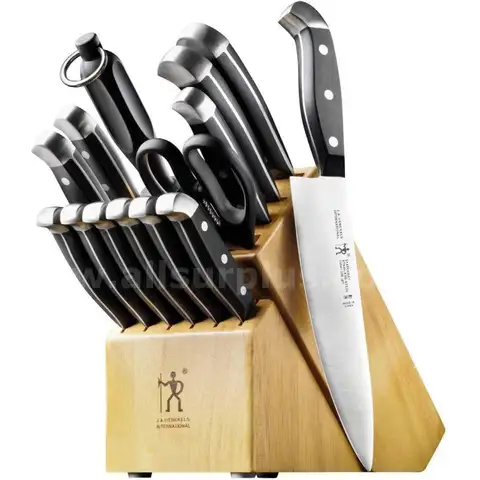 HENCKELS Premium Quality 15-Piece Knife Set with Block Razor-Sharp German Engineered Knife Informed by over 100 Years