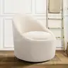 COLAMY 360 Swivel Accent Chair with Hidden Storage, Modern Small Barrel Swivel Armchair