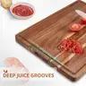 Large Acacia Wood Cutting Boards for Kitchen 24 x 18 Inch