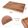 Large Acacia Wood Cutting Boards for Kitchen 24 x 18 Inch