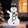 DUMOS 5ft Pop-Up Outdoor Snowman Large Outdoor Bright
