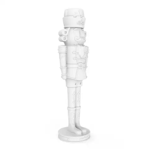 Step2 Nutcracker Prince Holiday DIY Dcor 6-Foot Tall (1.8m) Plastic Statue with Festive Centerpiece Appeal Indoor/O