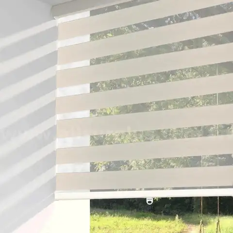 ShadesU Cordless Zebra Blinds for Windows Light Filtering