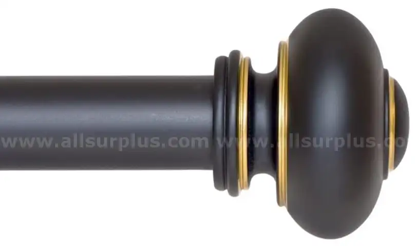 Ivilon Drapery Window Curtain Rod - Knob Design 1 Inch