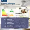 Amico 42 Inch Low Profile Ceiling Fans with Lights