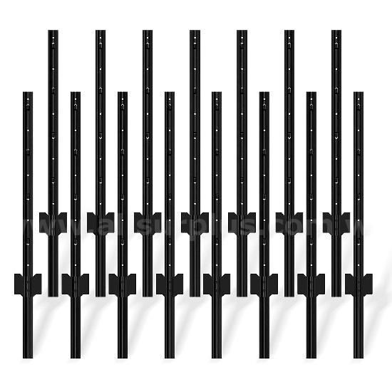 FOREHOGAR Metal Fence Posts, 3 Feet T Post for Wire Fence
