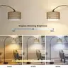 eyassi Arc Floor Lamp with Remote Modern LED Floor Lamp