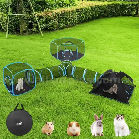Outdoor Cat Enclosures for Indoor Patio Portable Mesh