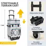 TOURIT 75 Can Rolling Cooler Detachable Double Deck Beach