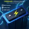 25W Solar Powered Exhaust Fan Kit with 12000mAh Lithium Battery