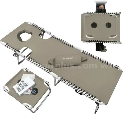 WKFAMOUT Sun Tanning Chair with Face Hole 5-Position