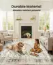 AMADA HOMEFURNISHING 8ft x 10ft Low-Profile Large Area Rug