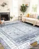 AMADA HOMEFURNISHING 9ft x 12ft Low-Profile Large Area Rug