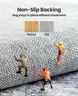 AMADA HOMEFURNISHING 9ft x 12ft Low-Profile Large Area Rug