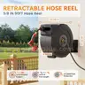 NEOTEC Retractable Garden Hose Reel 5/8 inch x 90ft - Wall