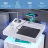 HOMMPA LED Nightstand with Wireless Charging Station USB