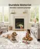 AMADA HOMEFURNISHING 9ft x 12ft Low-Profile Large Area Rug
