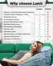 Lunix 4pcs Orthopedic Bed Wedge Pillow Set Post Surgery