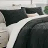 BEDELITE Fluffy King Size Comforter Set - Super Soft Sherpa