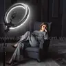 NEEWER 18 Inch Ring Light with Tripod Stand 55W Large LED