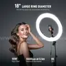 NEEWER 18 Inch Ring Light with Tripod Stand 55W Large LED