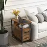 Livofloral Side Tables with Charging Station Narrow End