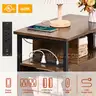 Livofloral Side Tables with Charging Station Narrow End